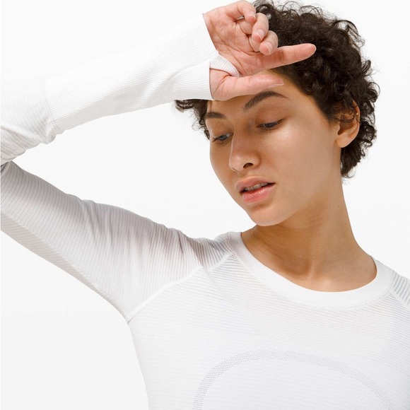 Lululemon Athletica Long Sleeve Top Swiftly Tech Long Sleeve 2.0 Hip Length - Picture 2 of 11